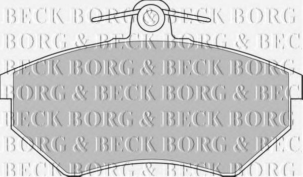 BORG & BECK BBP1427 Комплект гальмівних колодок, дискове гальмо