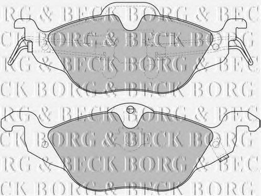 BORG & BECK BBP1563 Комплект гальмівних колодок, дискове гальмо