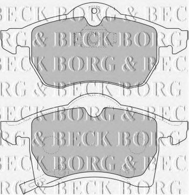 BORG & BECK BBP1612 Комплект гальмівних колодок, дискове гальмо