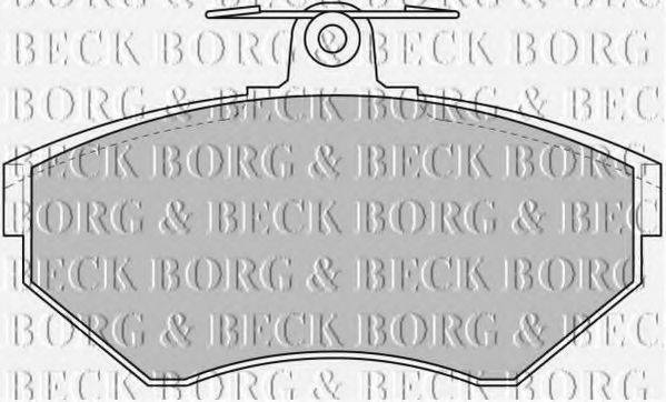 BORG & BECK BBP1620 Комплект гальмівних колодок, дискове гальмо
