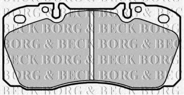 BORG & BECK BBP1660 Комплект гальмівних колодок, дискове гальмо