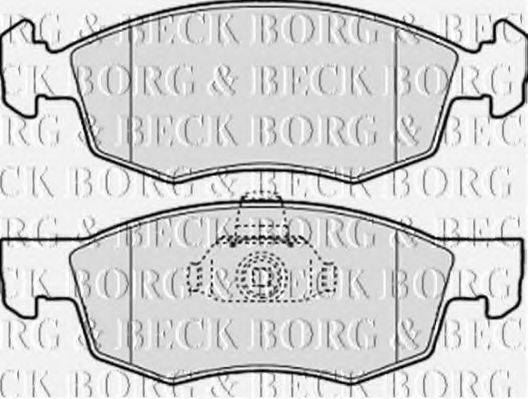 BORG & BECK BBP1886 Комплект гальмівних колодок, дискове гальмо