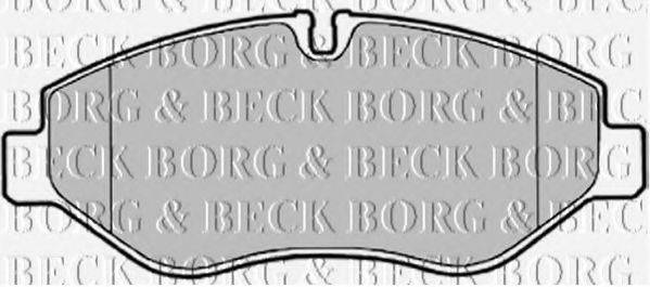 BORG & BECK BBP2021 Комплект гальмівних колодок, дискове гальмо