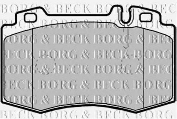 BORG & BECK BBP2132 Комплект гальмівних колодок, дискове гальмо