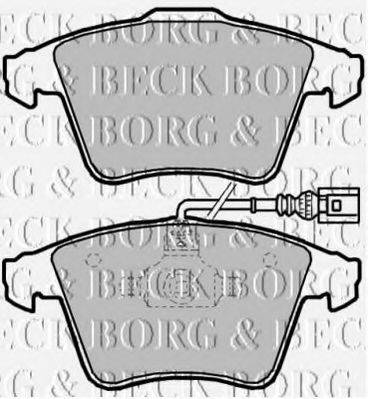 BORG & BECK BBP2144 Комплект гальмівних колодок, дискове гальмо