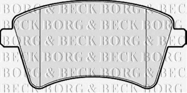 BORG & BECK BBP2152 Комплект гальмівних колодок, дискове гальмо