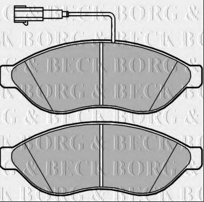 BORG & BECK BBP2393 Комплект гальмівних колодок, дискове гальмо