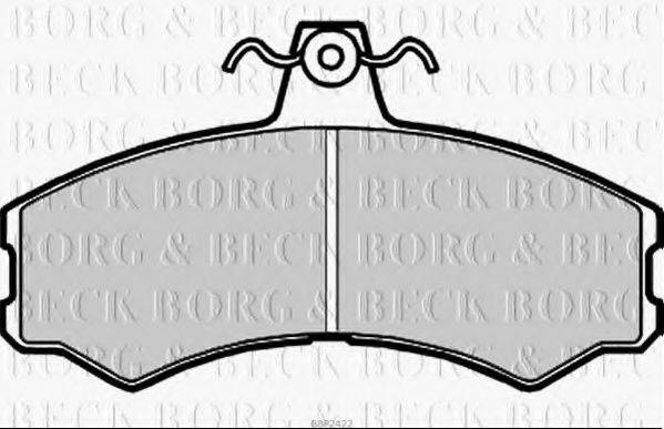 BORG & BECK BBP2422 Комплект гальмівних колодок, дискове гальмо