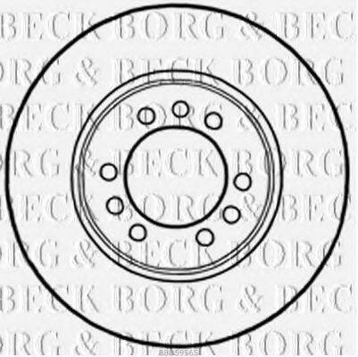 BORG & BECK BBD5956S гальмівний диск