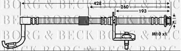 BORG & BECK BBH7617 Гальмівний шланг
