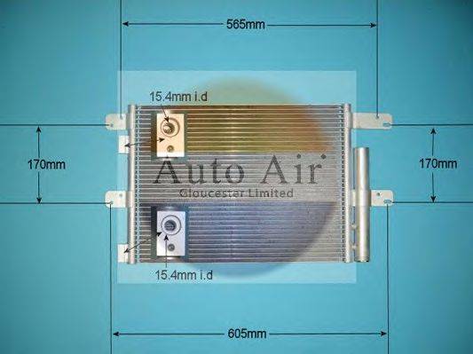 AUTO AIR GLOUCESTER 169005 Конденсатор, кондиціонер