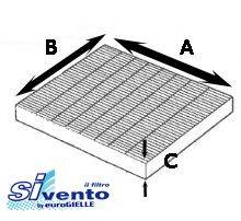 SIVENTO P649 Фільтр, повітря у внутрішньому просторі