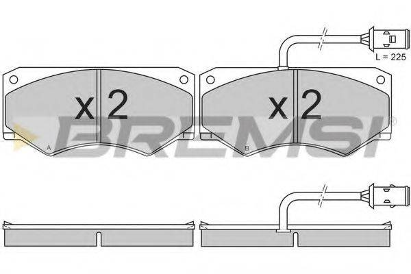BREMSI BP2611 Комплект гальмівних колодок, дискове гальмо