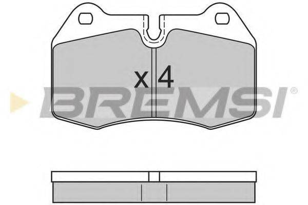 BREMSI BP2660 Комплект гальмівних колодок, дискове гальмо