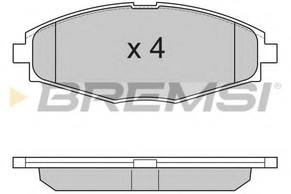 BREMSI BP2804 Комплект гальмівних колодок, дискове гальмо