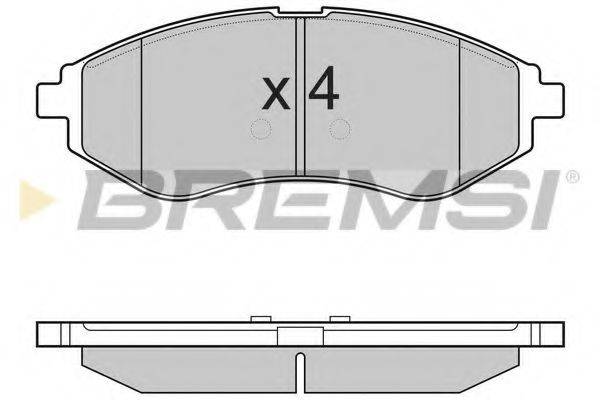BREMSI BP3111 Комплект гальмівних колодок, дискове гальмо