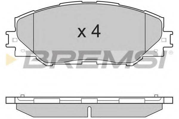 BREMSI BP3250 Комплект гальмівних колодок, дискове гальмо