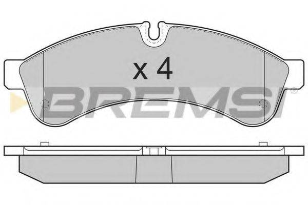BREMSI BP3365 Комплект гальмівних колодок, дискове гальмо