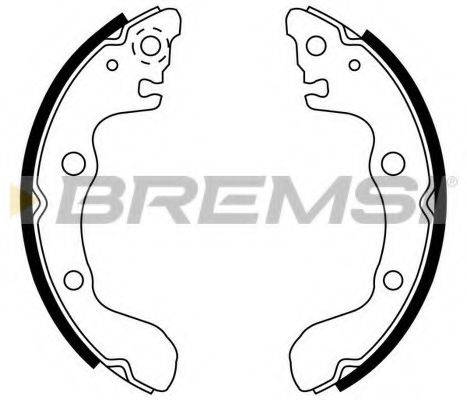 BREMSI GF0753 Комплект гальмівних колодок
