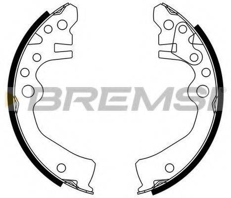 BREMSI GF0878 Комплект гальмівних колодок