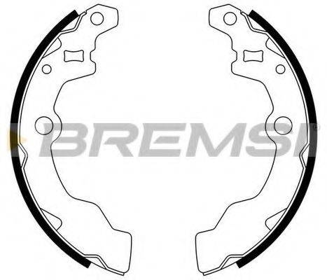 BREMSI GF0882 Комплект гальмівних колодок