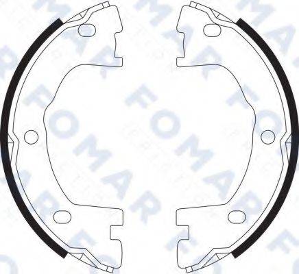 FOMAR FRICTION FO9063 Комплект гальмівних колодок, стоянкова гальмівна система