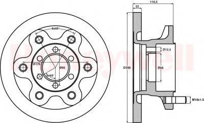 BENDIX 562467B гальмівний диск