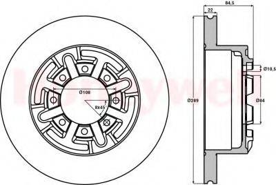 BENDIX 562469B гальмівний диск