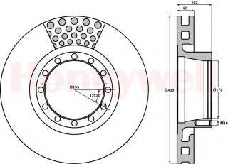 BENDIX 567117B гальмівний диск