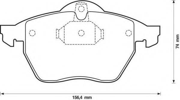BENDIX 571920B Комплект гальмівних колодок, дискове гальмо
