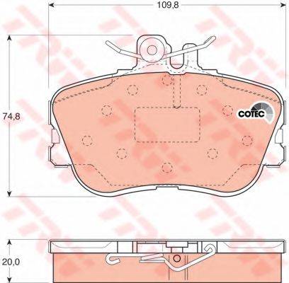 DR!VE+ DP1010100978 Комплект гальмівних колодок, дискове гальмо