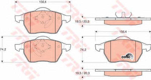 DR!VE+ DP1010100985 Комплект гальмівних колодок, дискове гальмо