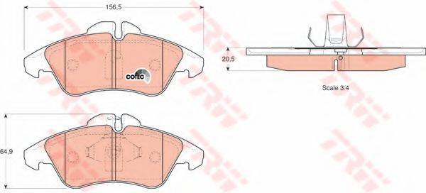 DR!VE+ DP1010100987 Комплект гальмівних колодок, дискове гальмо