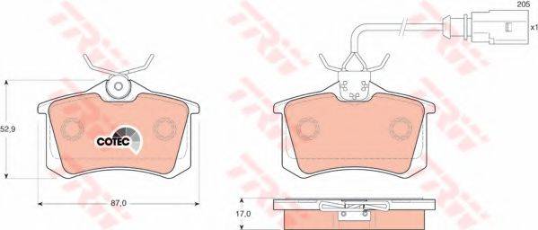 DR!VE+ DP1010100833 Комплект гальмівних колодок, дискове гальмо