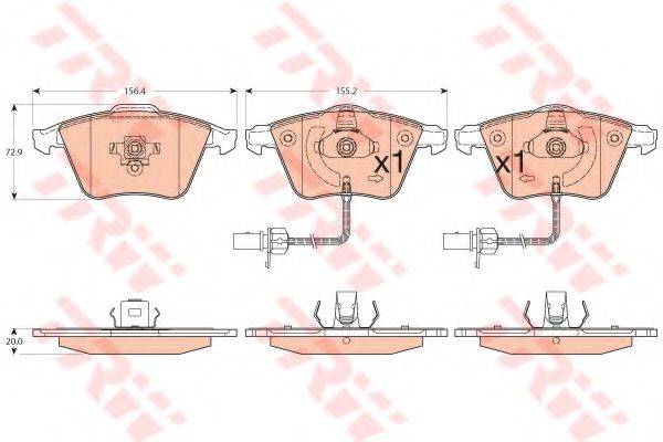 DR!VE+ DP1010100893 Комплект гальмівних колодок, дискове гальмо