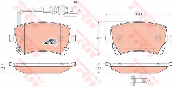 DR!VE+ DP1010100890 Комплект гальмівних колодок, дискове гальмо
