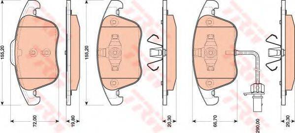 DR!VE+ DP1010100205 Комплект гальмівних колодок, дискове гальмо