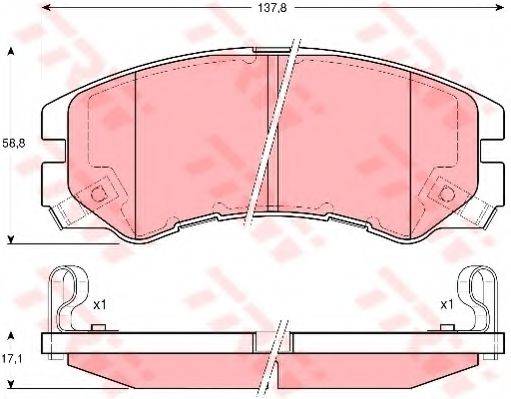DR!VE+ DP1010100111 Комплект гальмівних колодок, дискове гальмо