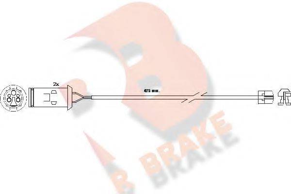 R BRAKE 610255RB Сигналізатор, знос гальмівних колодок