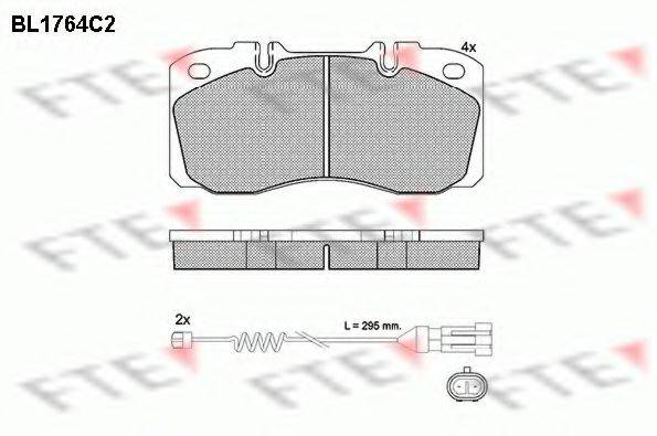 FTE BL1764C2 Комплект гальмівних колодок, дискове гальмо