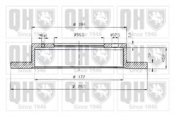 QUINTON HAZELL BDC3956 гальмівний диск