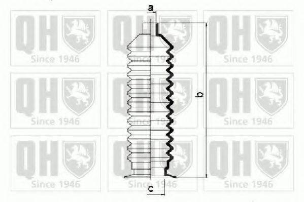 QUINTON HAZELL QG1327 Комплект пильника, рульове керування