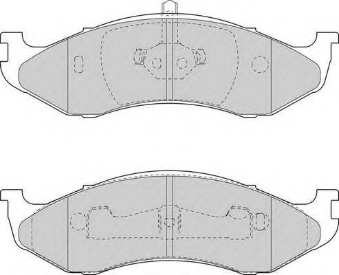 FERODO FSL1267 Комплект гальмівних колодок, дискове гальмо