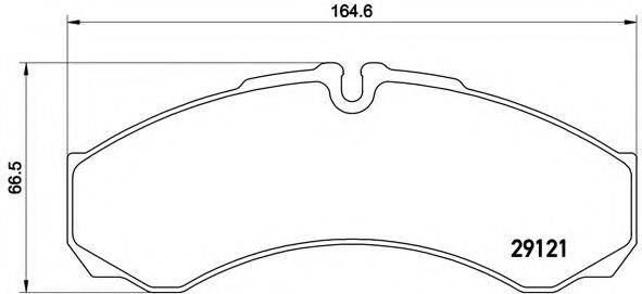 BREMBO PA6017 Комплект гальмівних колодок, дискове гальмо