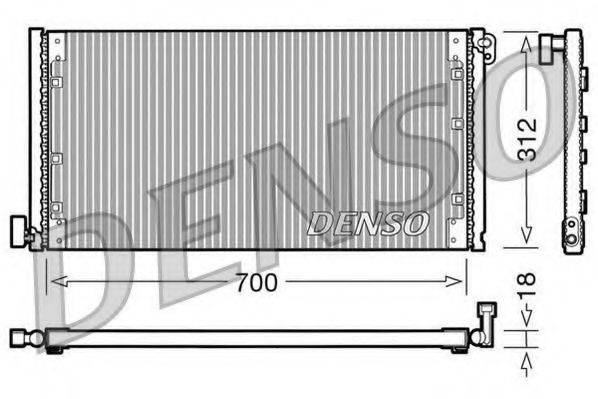 DENSO DCN12001 Конденсатор, кондиціонер