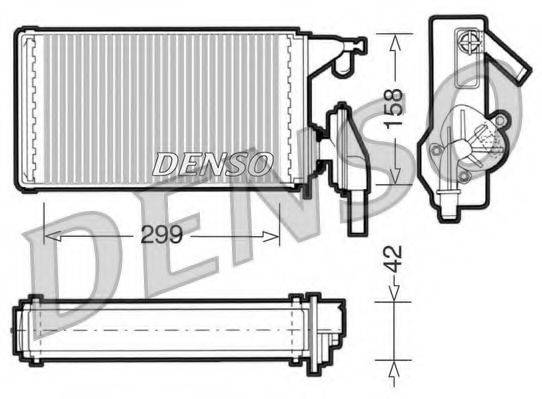 DENSO DRR12002 Теплообмінник, опалення салону