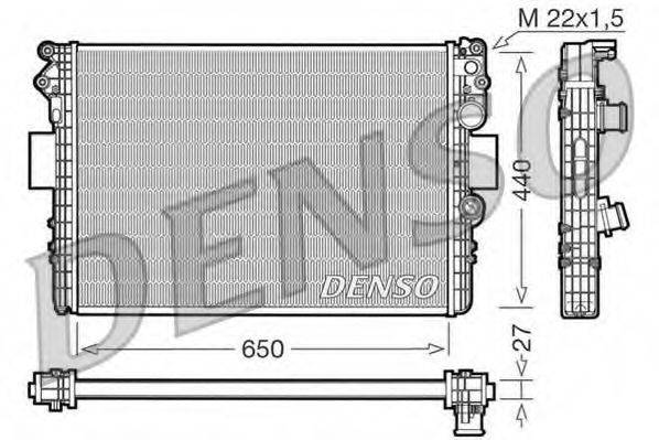 DENSO DRM12002 Радіатор, охолодження двигуна