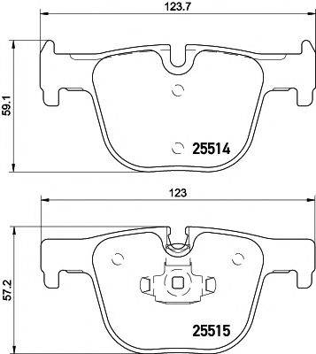 MINTEX MDB3258 Комплект гальмівних колодок, дискове гальмо