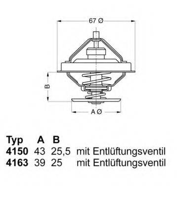 WAHLER 416379D Термостат, охолоджуюча рідина