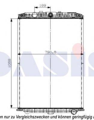AKS DASIS 290012S Радіатор, охолодження двигуна